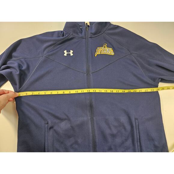 Under armour Tennessee Titans size large L full zip game day jacket Mens EUC - Picture 7 of 7